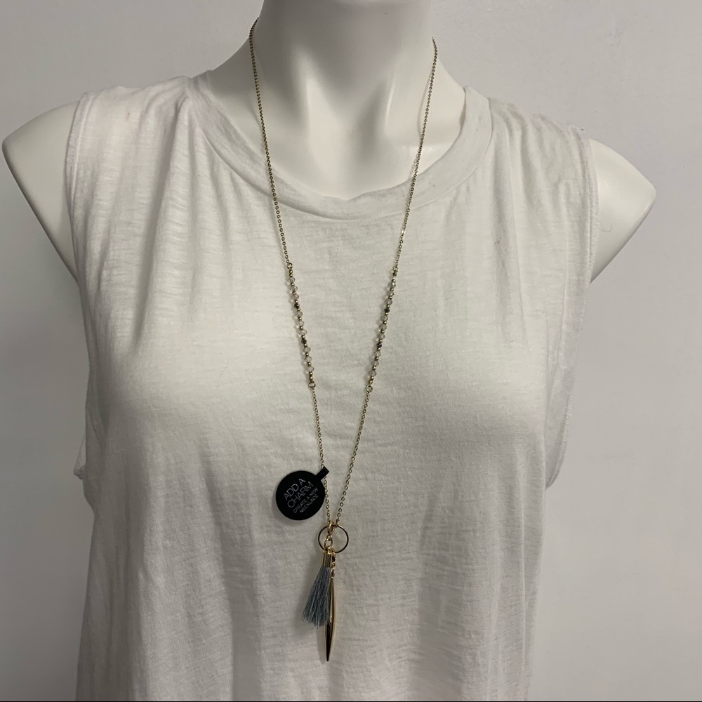 NWT: INC double pendant necklace